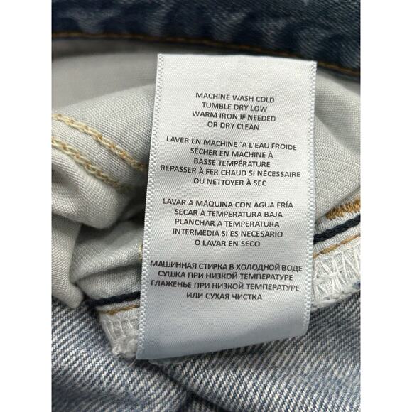 RE/DONE 70's Low Rise Bell Bottom Jeans Lake Blue Fade Y2K Hippie Sz 31 NWT - Picture 9 of 14